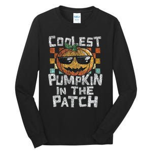 Kids Coolest Pumpkin In The Patch Halloween Girls Tall Long Sleeve T-Shirt