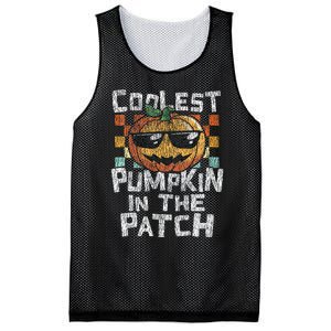 Kids Coolest Pumpkin In The Patch Halloween Girls Mesh Reversible Basketball Jersey Tank