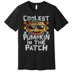 Kids Coolest Pumpkin In The Patch Halloween Girls Premium T-Shirt