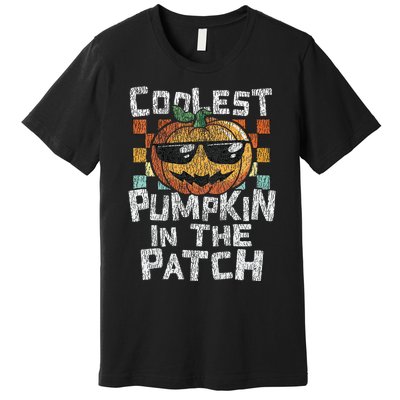 Kids Coolest Pumpkin In The Patch Halloween Girls Premium T-Shirt