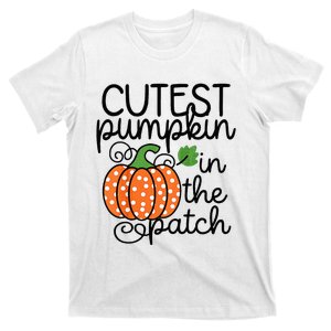 Kids Cutest Pumpkin In The Patch Baby Fall Halloween T-Shirt