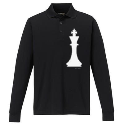 King Chess Piece Halloween Costume Chess Club Performance Long Sleeve Polo