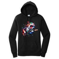 Kitty Cat Playing Guitar Rock Cat Heavy Metal Cat Music Cat Women's Pullover Hoodie