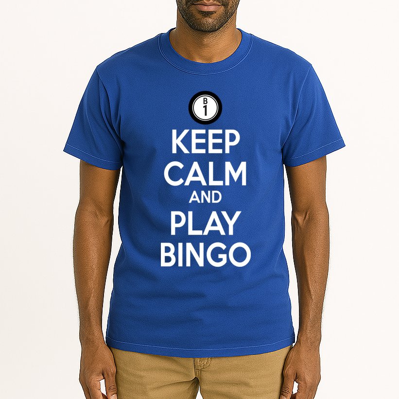 Keep Calm And Play Bingo Tall T-Shirt