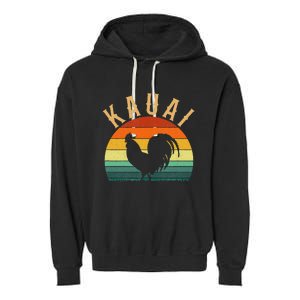 kauai chicken rooster hawaii Garment-Dyed Fleece Hoodie