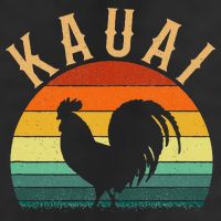 kauai chicken rooster hawaii 7 Panel Mesh Trucker Snapback Hat