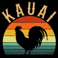 kauai chicken rooster hawaii Button
