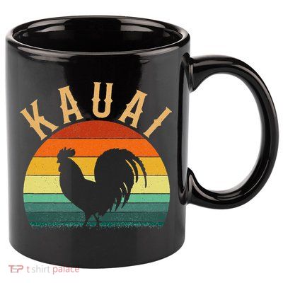 kauai chicken rooster hawaii 11oz C Handle Ceramic Mug