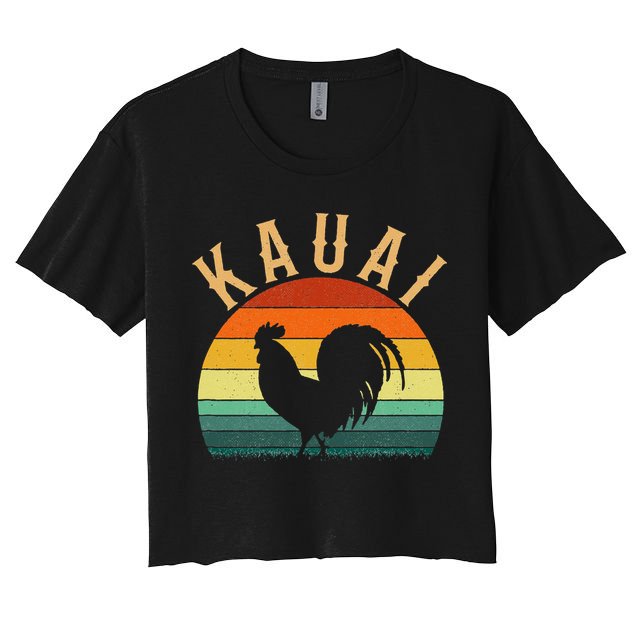 kauai chicken rooster hawaii Crop Top