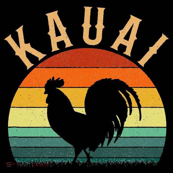 kauai chicken rooster hawaii Kids T-Shirt