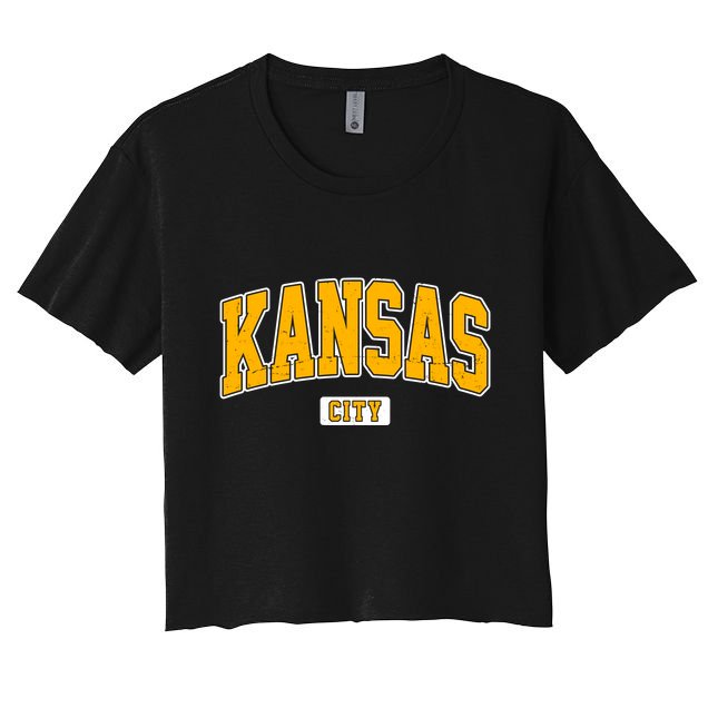 Kansas City Retro Vintage Crop Top