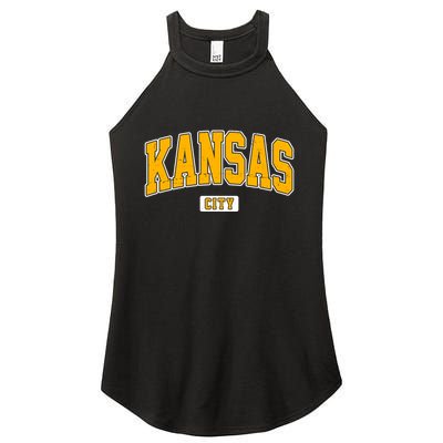 Kansas City Retro Vintage Women's Perfect Tri Rocker Tank
