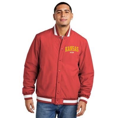 Kansas City Retro Vintage Insulated Varsity Jacket