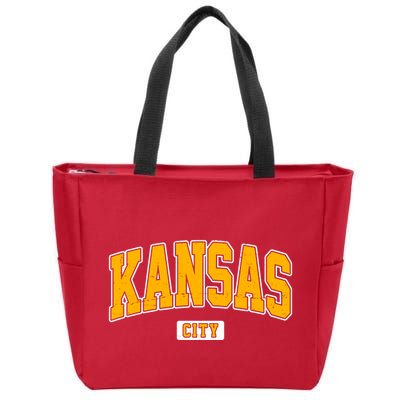 Kansas City Retro Vintage Zip Tote Bag