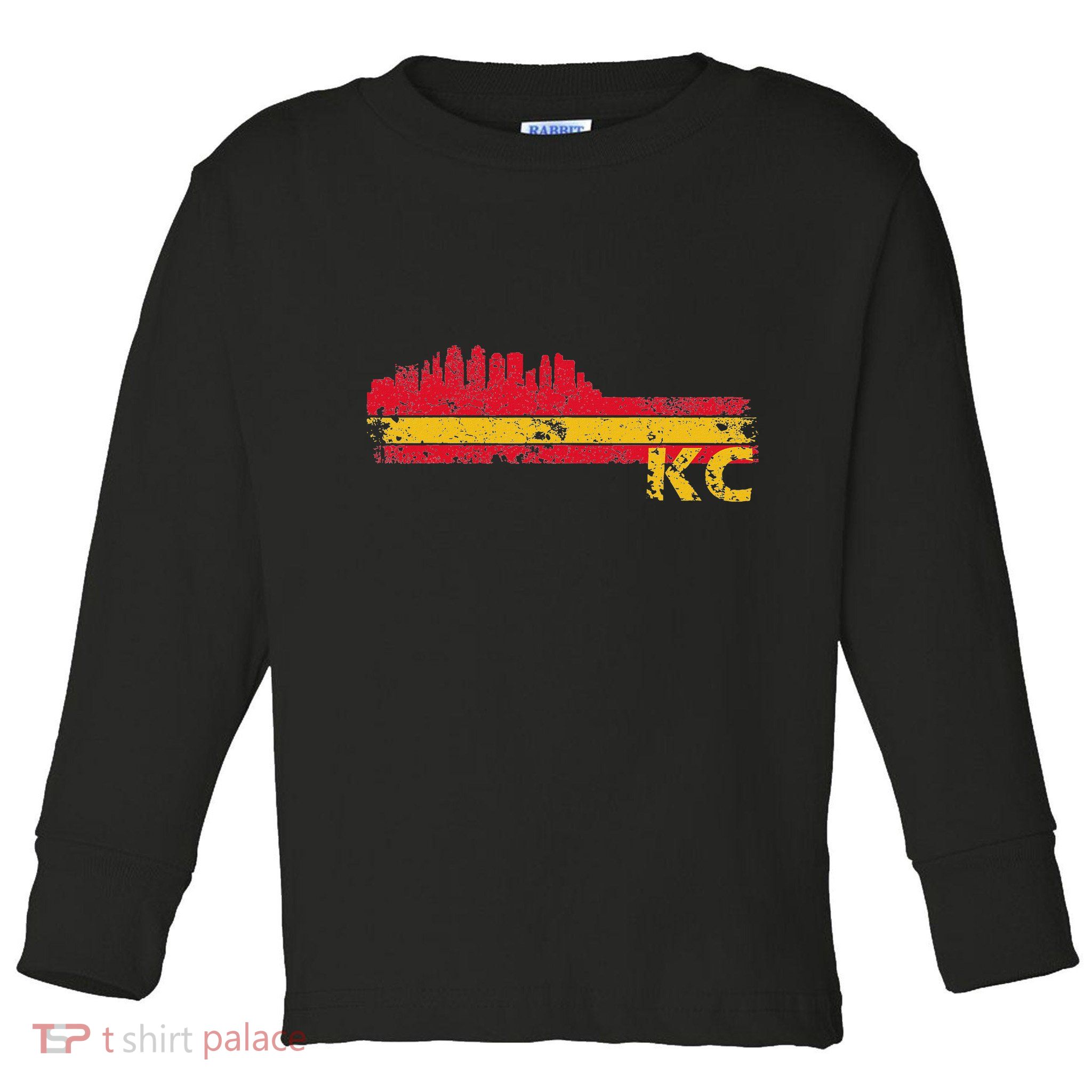 Kansas City Retro Vintage Classic Missouri Gift Kc Toddler Long Sleeve Shirt