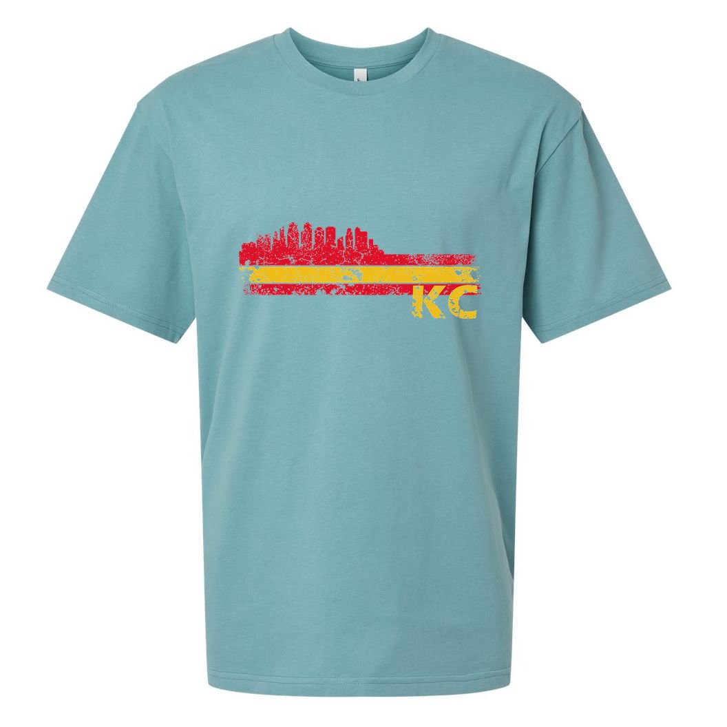 Kansas City Retro Vintage Classic Missouri Gift Kc Sueded Cloud Jersey T-Shirt
