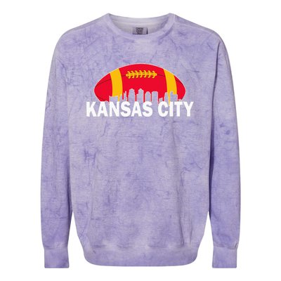 Kansas City Retro Vintage Classic Missouri Gift Kc Colorblast Crewneck Sweatshirt