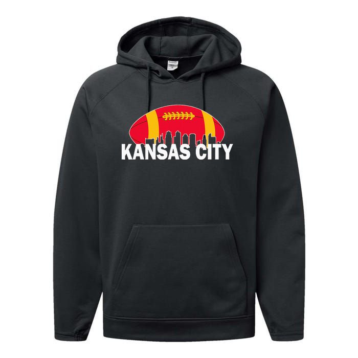 Kansas City Retro Vintage Classic Missouri Gift Kc Performance Fleece Hoodie