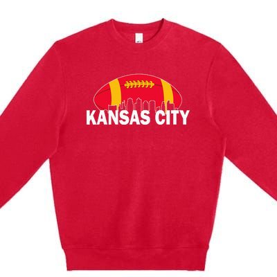 Kansas City Retro Vintage Classic Missouri Gift Kc Premium Crewneck Sweatshirt