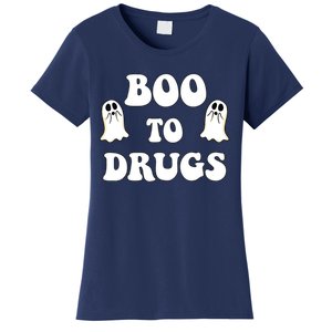 Kids Cute Red Ribbon Week Say BOO To Say Yes To Halloween Women's T-Shirt