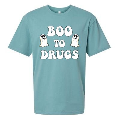 Kids Cute Red Ribbon Week Say BOO To Say Yes To Halloween Sueded Cloud Jersey T-Shirt