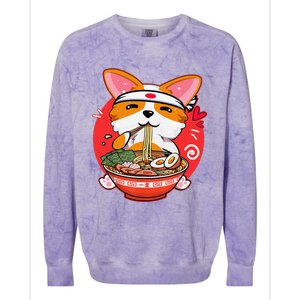 Kawaii Corgi Ra Cute Japanese Manga Anime for Dog Lovers Colorblast Crewneck Sweatshirt