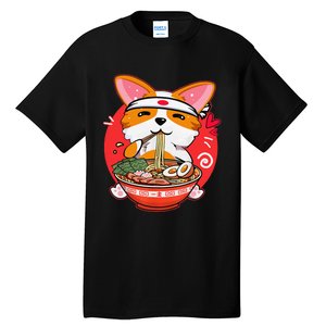 Kawaii Corgi Ra Cute Japanese Manga Anime for Dog Lovers Tall T-Shirt