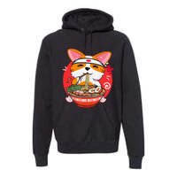 Kawaii Corgi Ra Cute Japanese Manga Anime for Dog Lovers Premium Hoodie