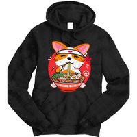 Kawaii Corgi Ra Cute Japanese Manga Anime for Dog Lovers Tie Dye Hoodie