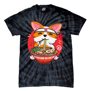 Kawaii Corgi Ra Cute Japanese Manga Anime for Dog Lovers Tie-Dye T-Shirt