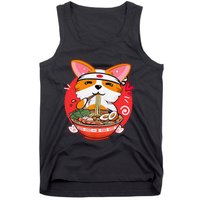 Kawaii Corgi Ra Cute Japanese Manga Anime for Dog Lovers Tank Top