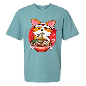 Kawaii Corgi Ra Cute Japanese Manga Anime for Dog Lovers Sueded Cloud Jersey T-Shirt