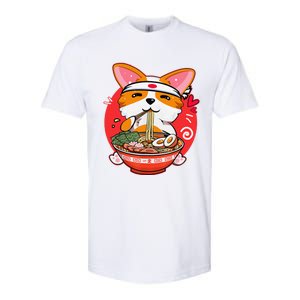 Kawaii Corgi Ra Cute Japanese Manga Anime for Dog Lovers Softstyle CVC T-Shirt