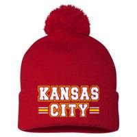 Kansas City Retro Style Kc Fan Gift Pom Pom 12in Knit Beanie