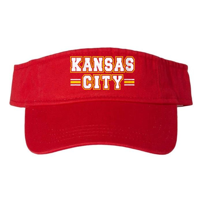 Kansas City Retro Style Kc Fan Gift Valucap Bio-Washed Visor