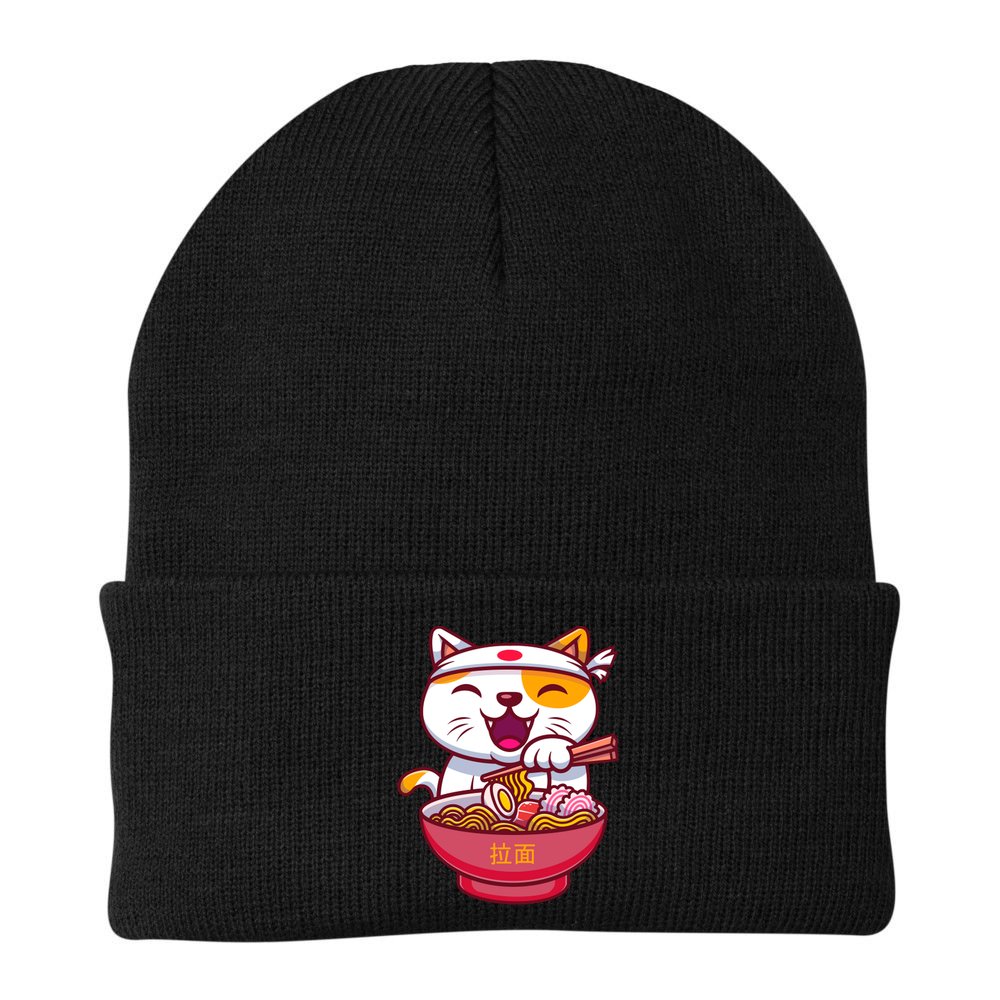 Kawaki Cat Ramen Anime Cartoon Beanie
