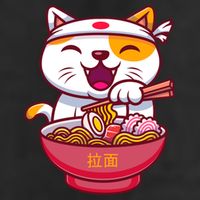 Kawaki Cat Ramen Anime Cartoon Beanie