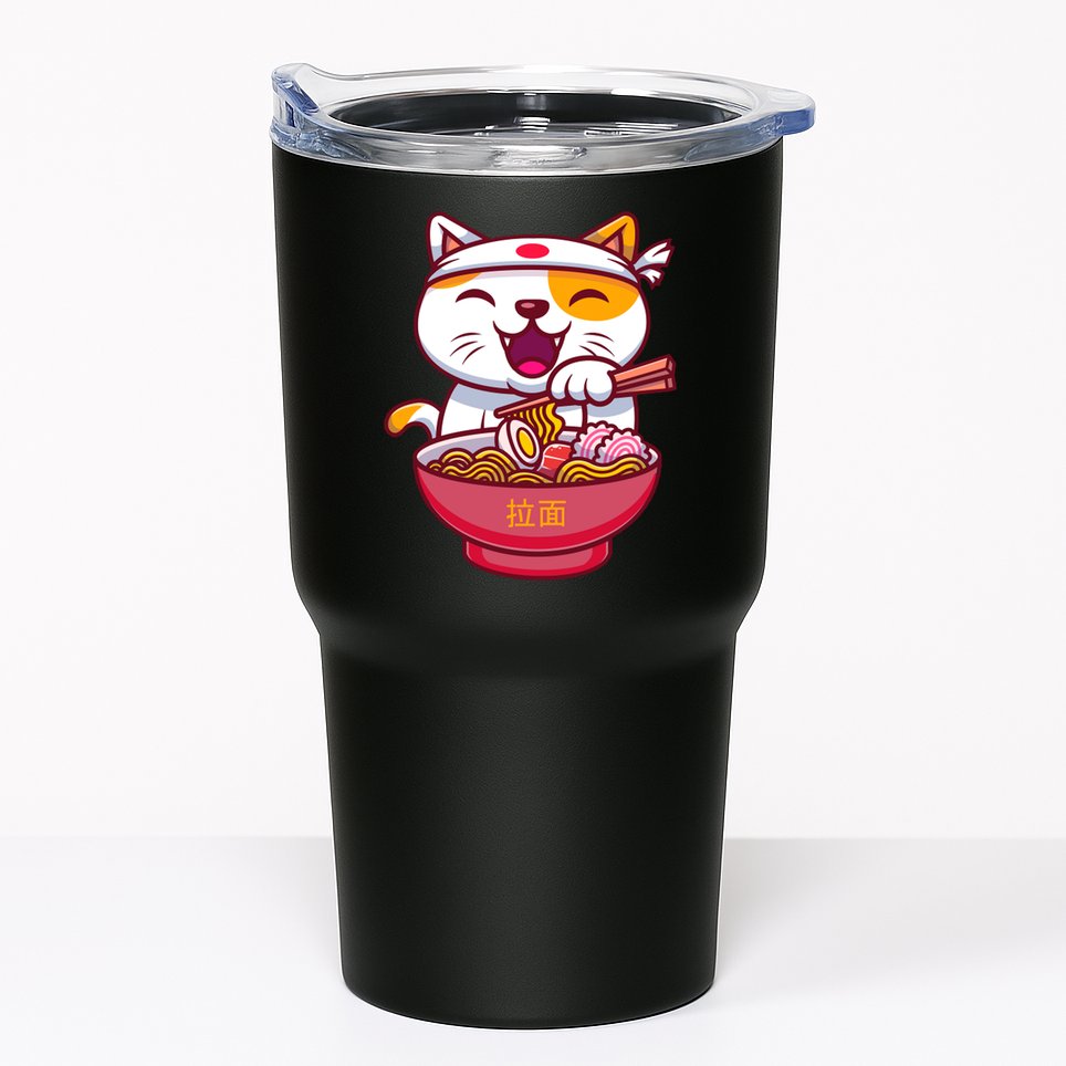Kawaki Cat Ramen Anime Cartoon Tumbler
