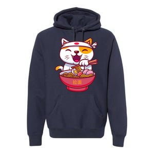 Kawaki Cat Ramen Anime Cartoon Premium Hoodie