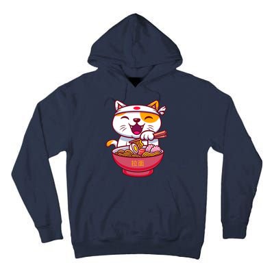 Kawaki Cat Ramen Anime Cartoon Tall Hoodie