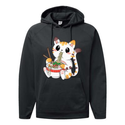 Kawaii Cat Ramen Noodles Anime Neko Japanese Manga Otaku Performance Fleece Hoodie