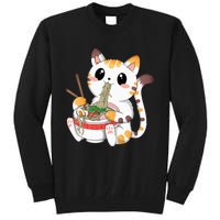 Kawaii Cat Ramen Noodles Anime Neko Japanese Manga Otaku Tall Sweatshirt