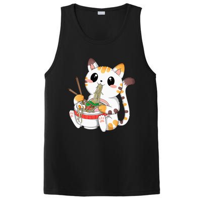 Kawaii Cat Ramen Noodles Anime Neko Japanese Manga Otaku PosiCharge Competitor Tank