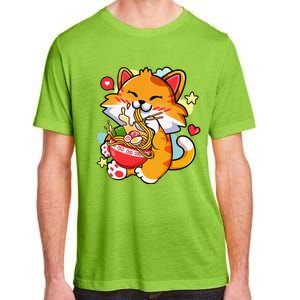 Kawaii Cat Ra Anime Japanese Food Girls Teenager Adult ChromaSoft Performance T-Shirt