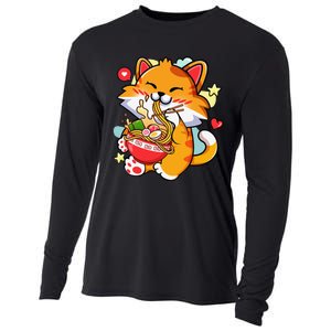 Kawaii Cat Ra Anime Japanese Food Girls Teenager Cooling Performance Long Sleeve Crew