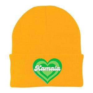 Khive Cool Retro Kamala Lime Green Knit Cap Winter Beanie