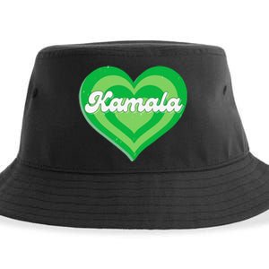 Khive Cool Retro Kamala Lime Green Sustainable Bucket Hat