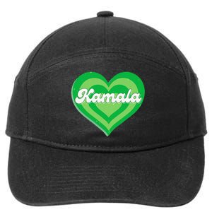 Khive Cool Retro Kamala Lime Green 7-Panel Snapback Hat