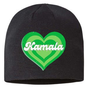 Khive Cool Retro Kamala Lime Green Sustainable Beanie