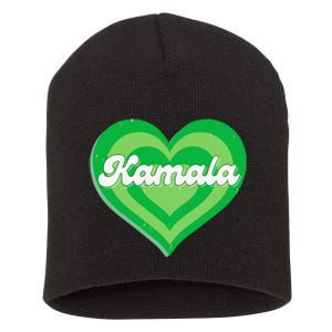 Khive Cool Retro Kamala Lime Green Short Acrylic Beanie